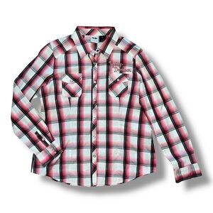 Harley Davidson Women’s button up long sleeve XL